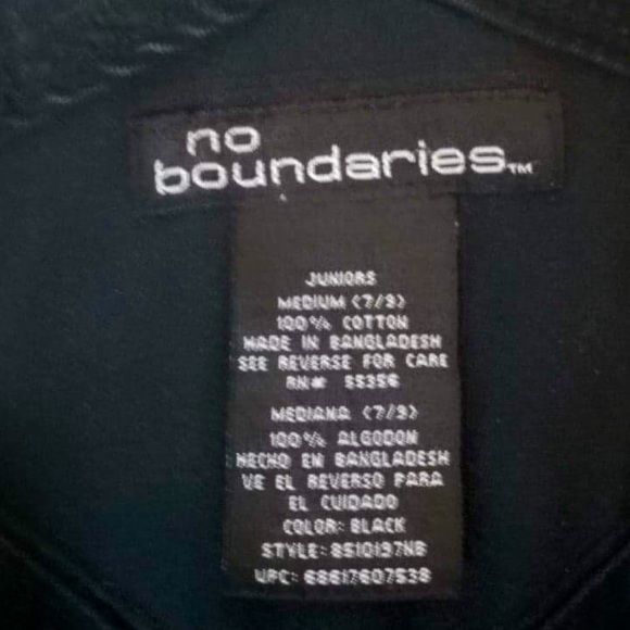 NO BOUNDARIES Black Denim Overalls - Picture 4 of 4